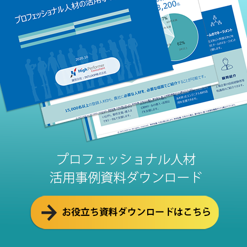 プロフェッショナル人材活用事例資料ダウンロード