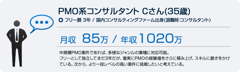 フリー コンサルタントの紹介事例